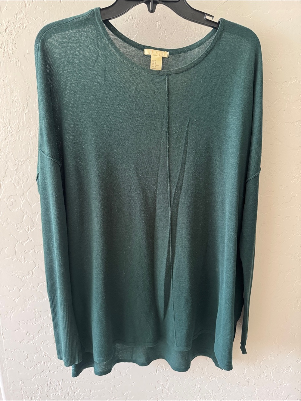H&M Forest Green Lightweight Crewneck Sweater